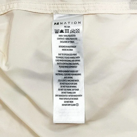 P.E‎ Nation First Position Track Pants Size S Neon Colorblock Athleisure Urban - Picture 10 of 10